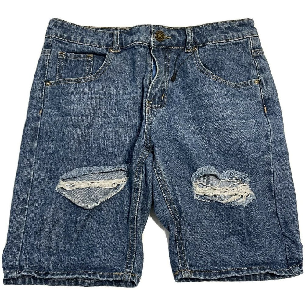 boohoo man Men’s sz 30r denim jean Bermuda shorts